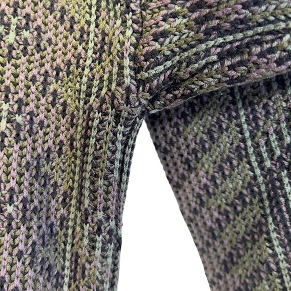 1980's Pacific Crest Vintage Knitted Cosby Crew Neck purple Sweater Large - Picture 5 of 14